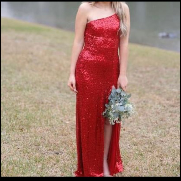 One Shoulder Sequin Formal - Picture 4 of 4